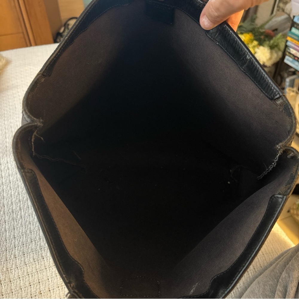 Celine Black and Brown Monogram Bag - Picture 8 of 10